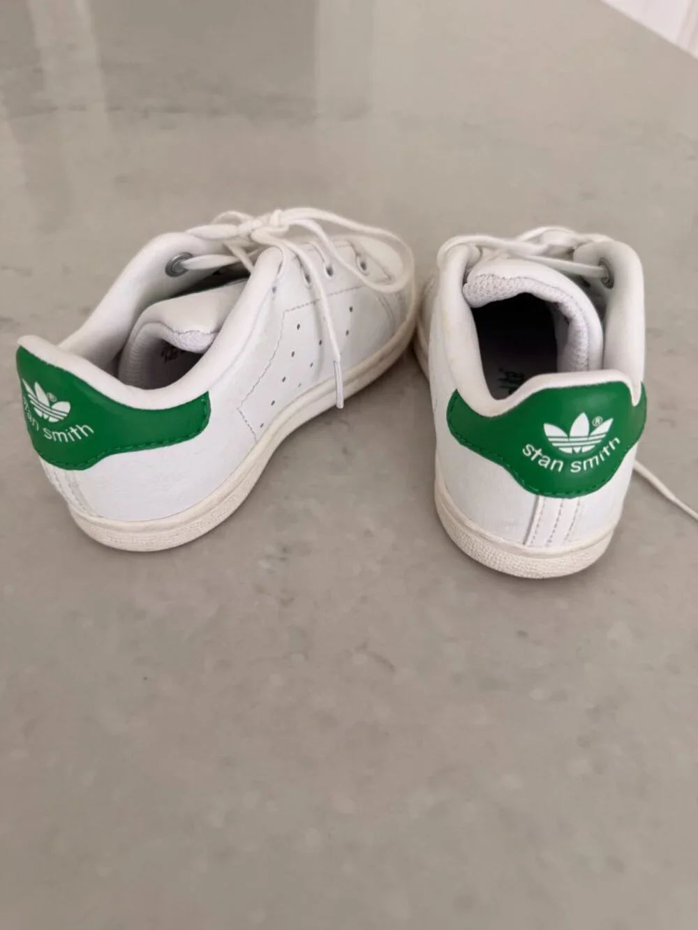 Adidas Originals Stan Smith Toddler Shoes White Green Leather Sneakers Kids Size